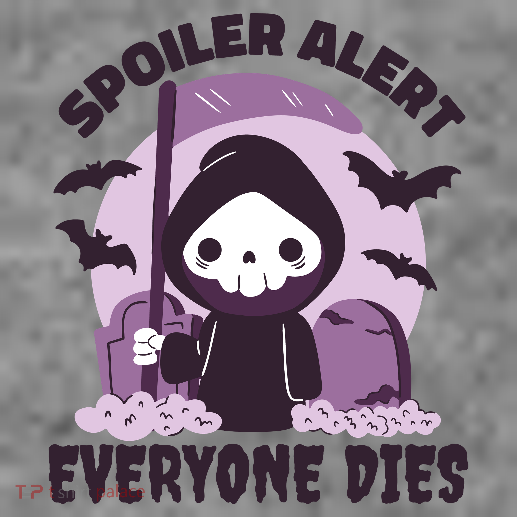 Spoiler Alert Everyone Dies Reaper Halloween Women's Tank Top