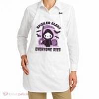 Spoiler Alert Everyone Dies Reaper Halloween Apron thumb 2