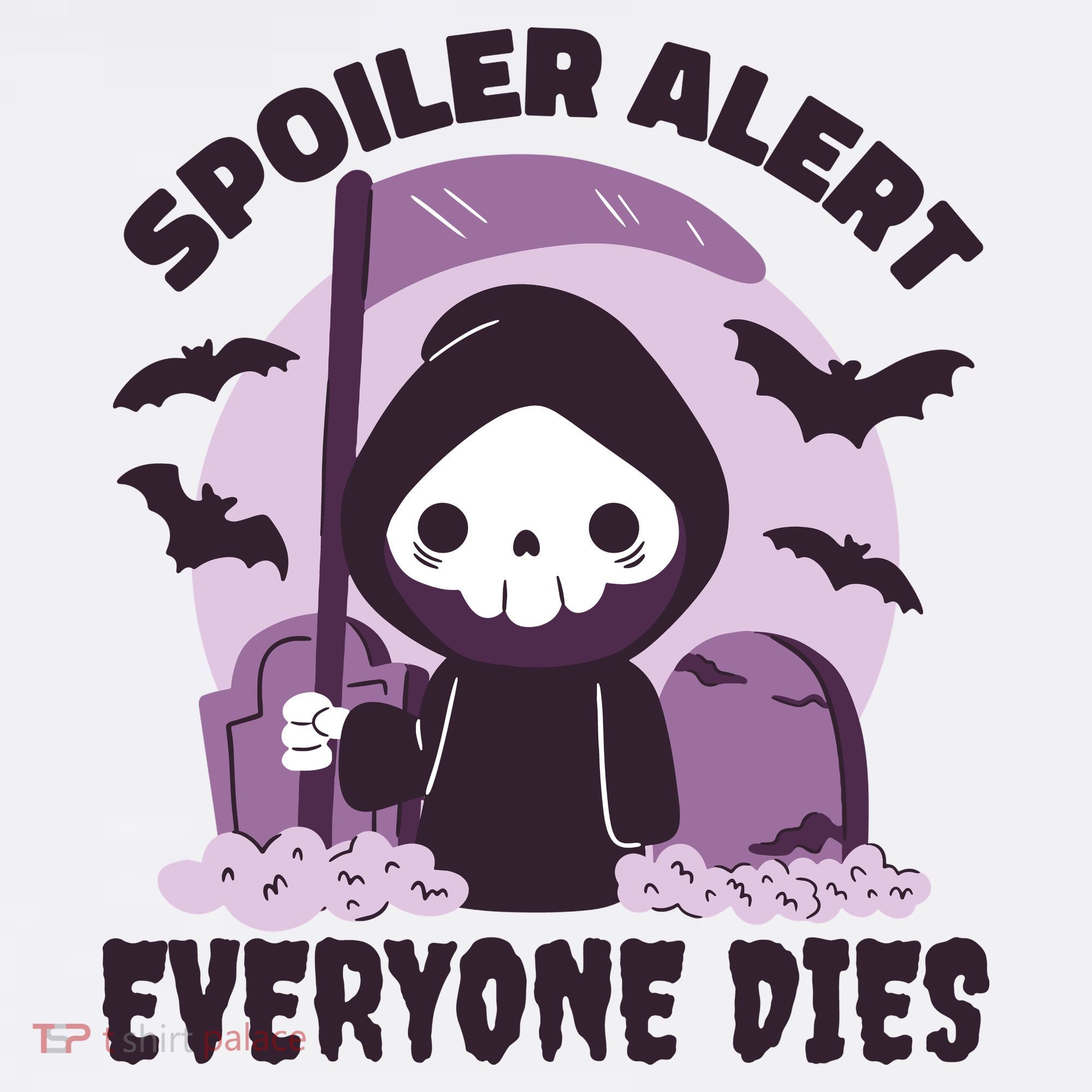Spoiler Alert Everyone Dies Reaper Halloween Mousepad