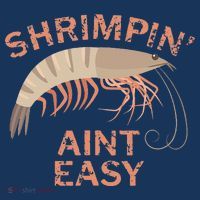 Shrimpin Aint Easy Funny Shrimp Fishing Women's Hoodie thumb 2