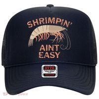 Shrimpin Aint Easy Funny Shrimp Fishing Hat thumb 0