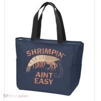 Shrimpin Aint Easy Funny Shrimp Fishing Tote Bag thumb 3