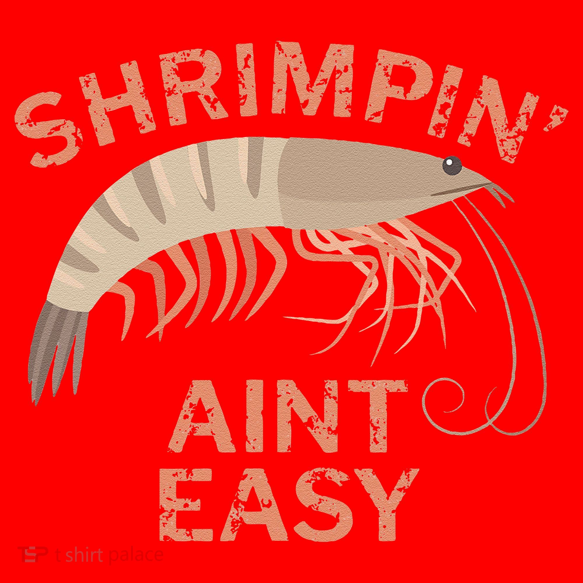 Shrimpin Aint Easy Funny Shrimp Fishing Santa Hat