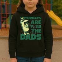 Saturdays Are Fore The Dads Golf Kids Hoodie thumb 3