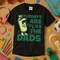 Saturdays Are Fore The Dads Golf Kids T-Shirt thumb 3