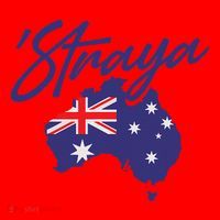 Straya Aussie For Australian Slang Santa Hat thumb 1