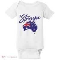 Straya Aussie For Australian Slang Baby Bodysuit thumb 0