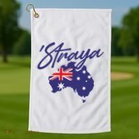 Straya Aussie For Australian Slang Golf Towel thumb 1