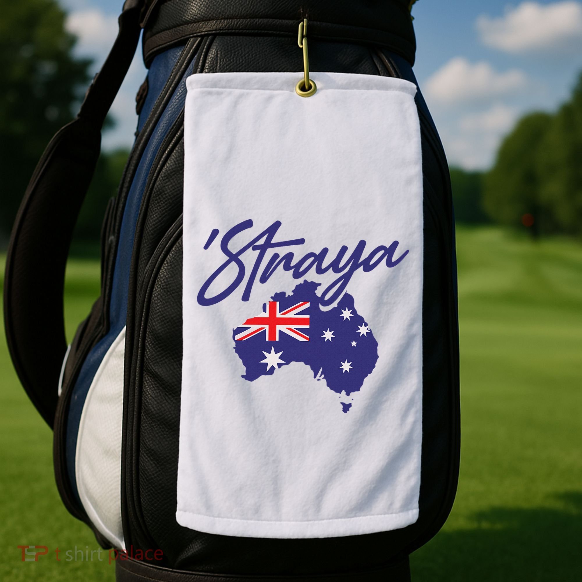 Straya Aussie For Australian Slang Golf Towel