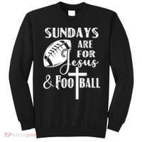 Sundays Are For Jesus And Football Sweatshirt thumb 0