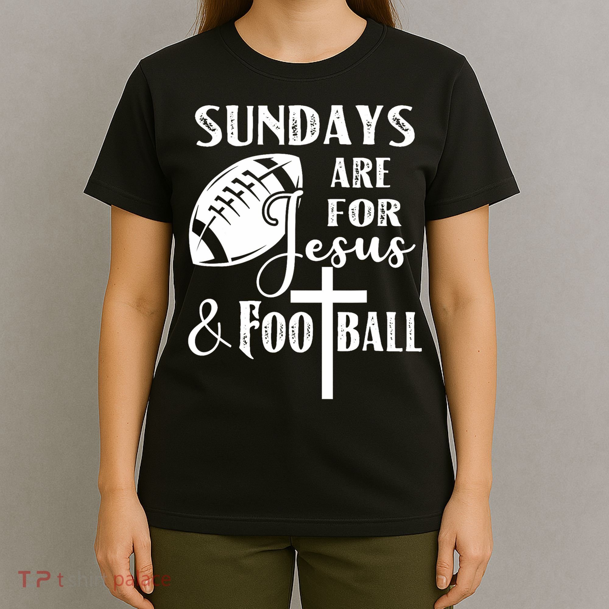 Sundays Are For Jesus And Football T-Shirt