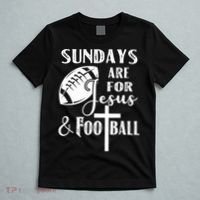 Sundays Are For Jesus And Football T-Shirt thumb 5