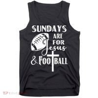 Sundays Are For Jesus And Football Tank Top thumb 0