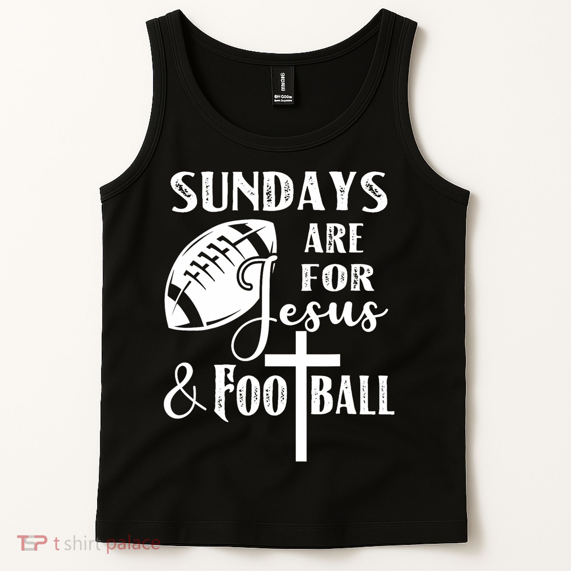 Sundays Are For Jesus And Football Tank Top