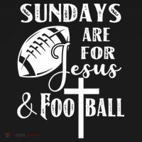 Sundays Are For Jesus And Football Women's T-Shirt thumb 6