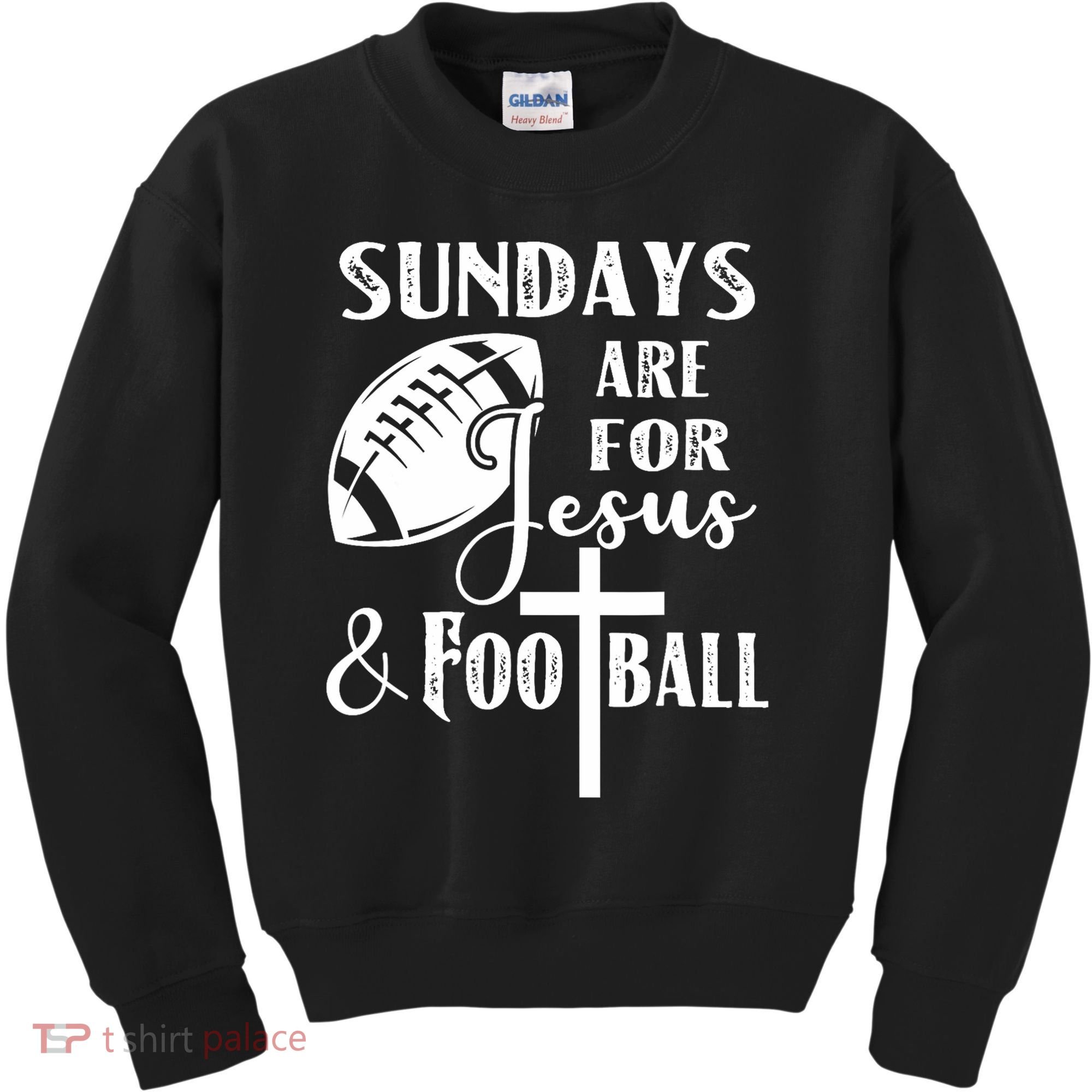 Sundays Are For Jesus And Football Kids Sweatshirt