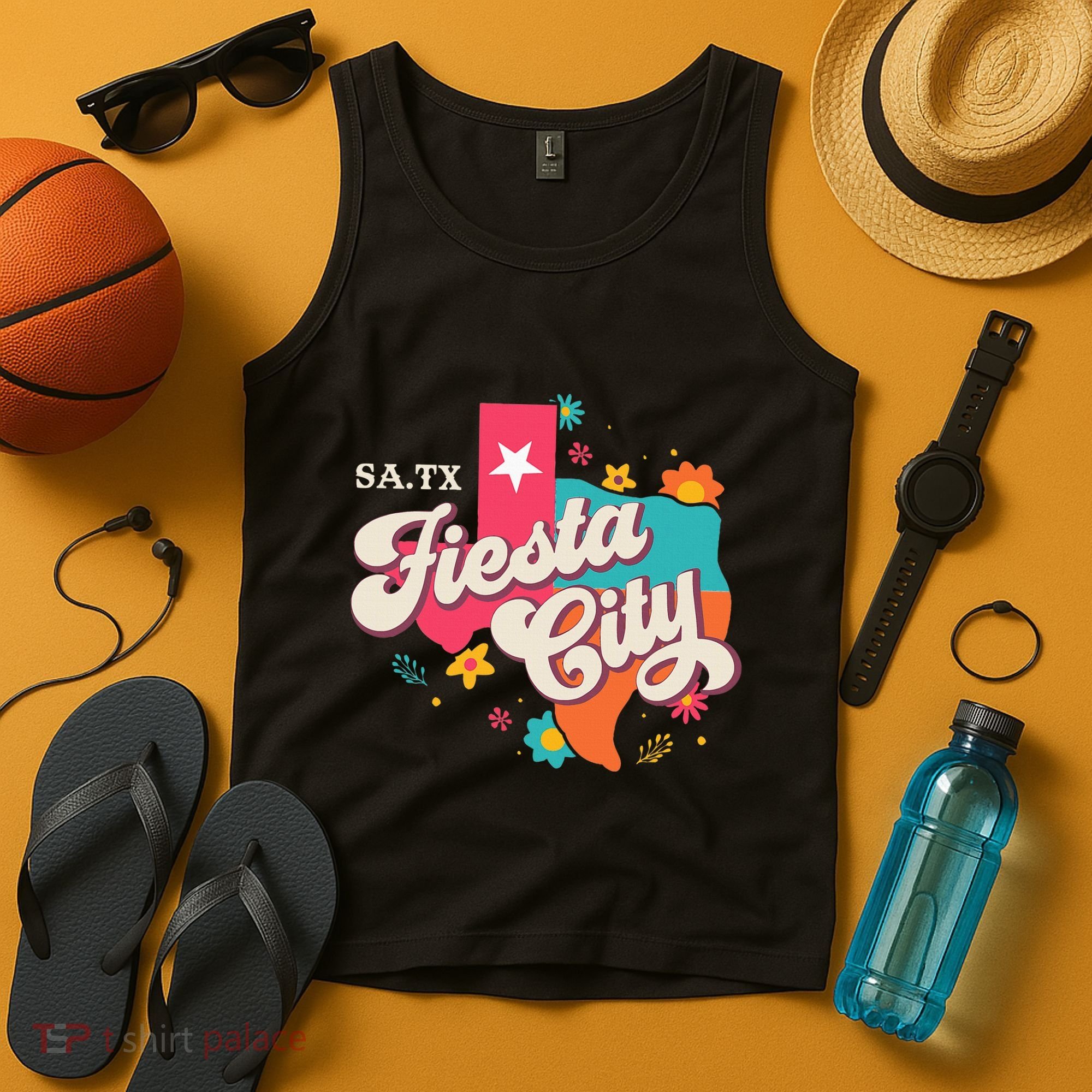 San Antonio Fiesta City Cinco De Mayo Fiesta Squad Texas Tank Top