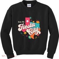 San Antonio Fiesta City Cinco De Mayo Fiesta Squad Texas Kids Sweatshirt thumb 0