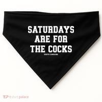 Saturdays Are For The Cocks USA-Made Doggie Bandana thumb 0