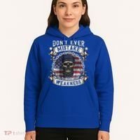 Skull American Flag Dont Ever Mistake Old Age For Weakness Hoodie thumb 5