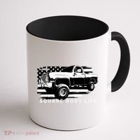 Squarebody American Flag Square Body Truck Coffee Mug thumb 1