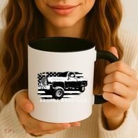 Squarebody American Flag Square Body Truck Coffee Mug thumb 3