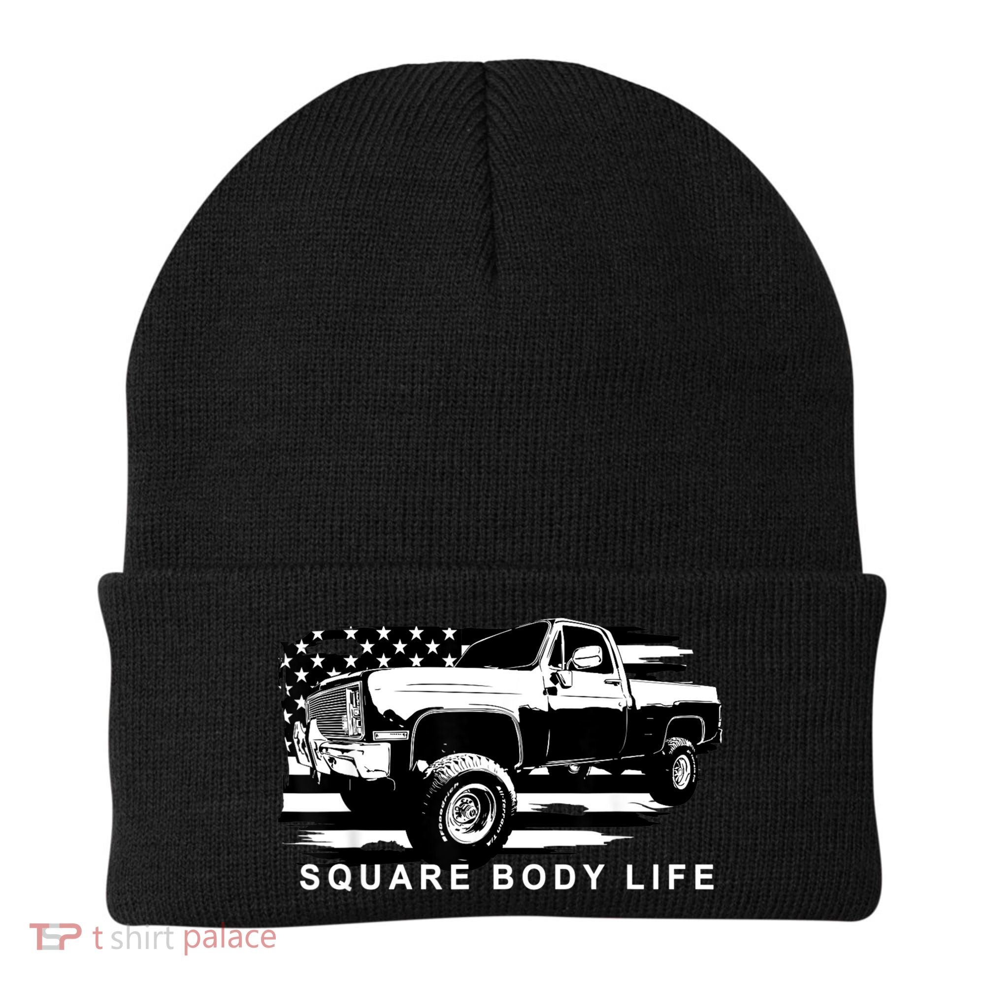 Squarebody American Flag Square Body Truck Beanie