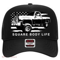 Squarebody American Flag Square Body Truck Hat thumb 0