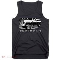 Squarebody American Flag Square Body Truck Tank Top thumb 0