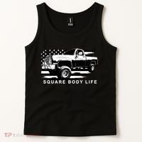 Squarebody American Flag Square Body Truck Tank Top thumb 2
