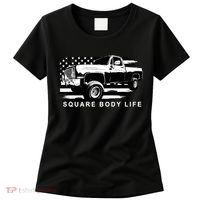 Squarebody American Flag Square Body Truck Women's T-Shirt thumb 0