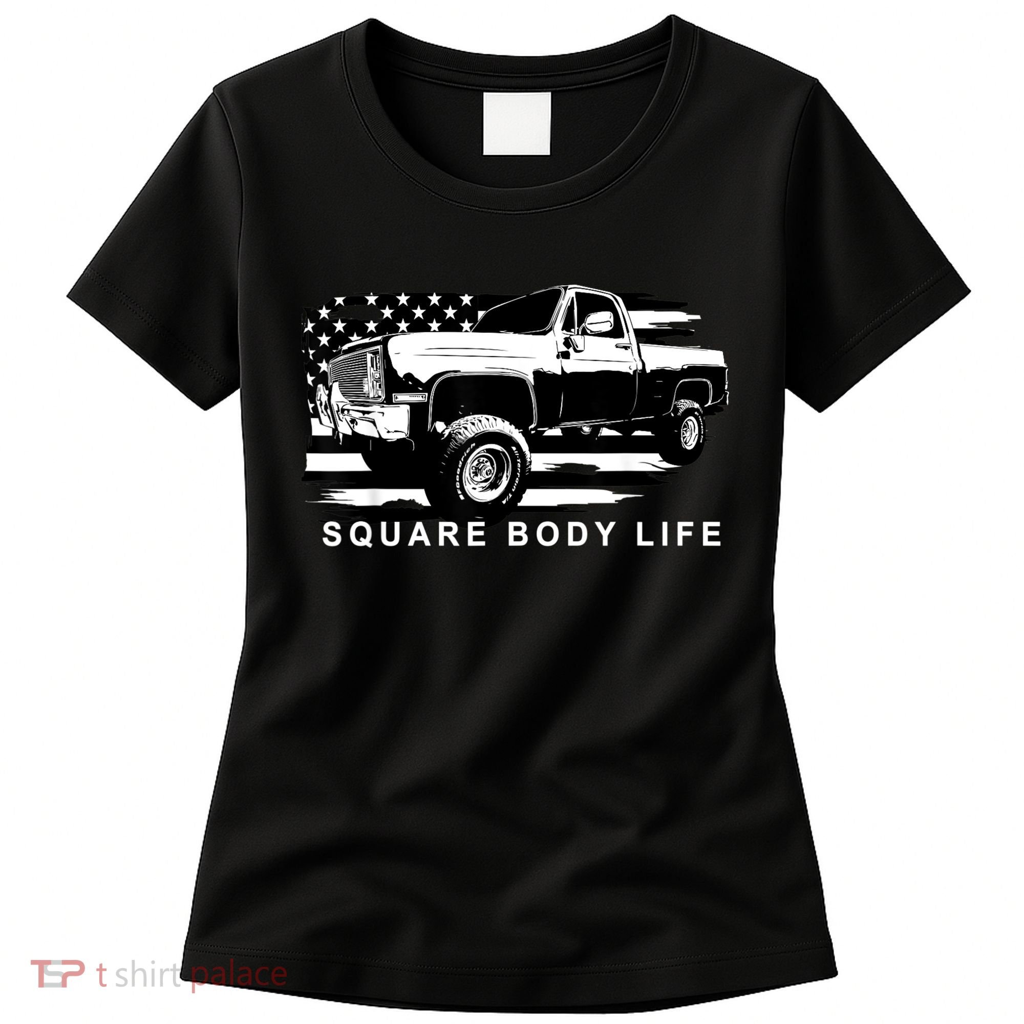 Squarebody American Flag Square Body Truck Women's T-Shirt