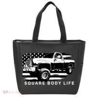 Squarebody American Flag Square Body Truck Tote Bag thumb 0