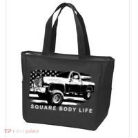 Squarebody American Flag Square Body Truck Tote Bag thumb 3