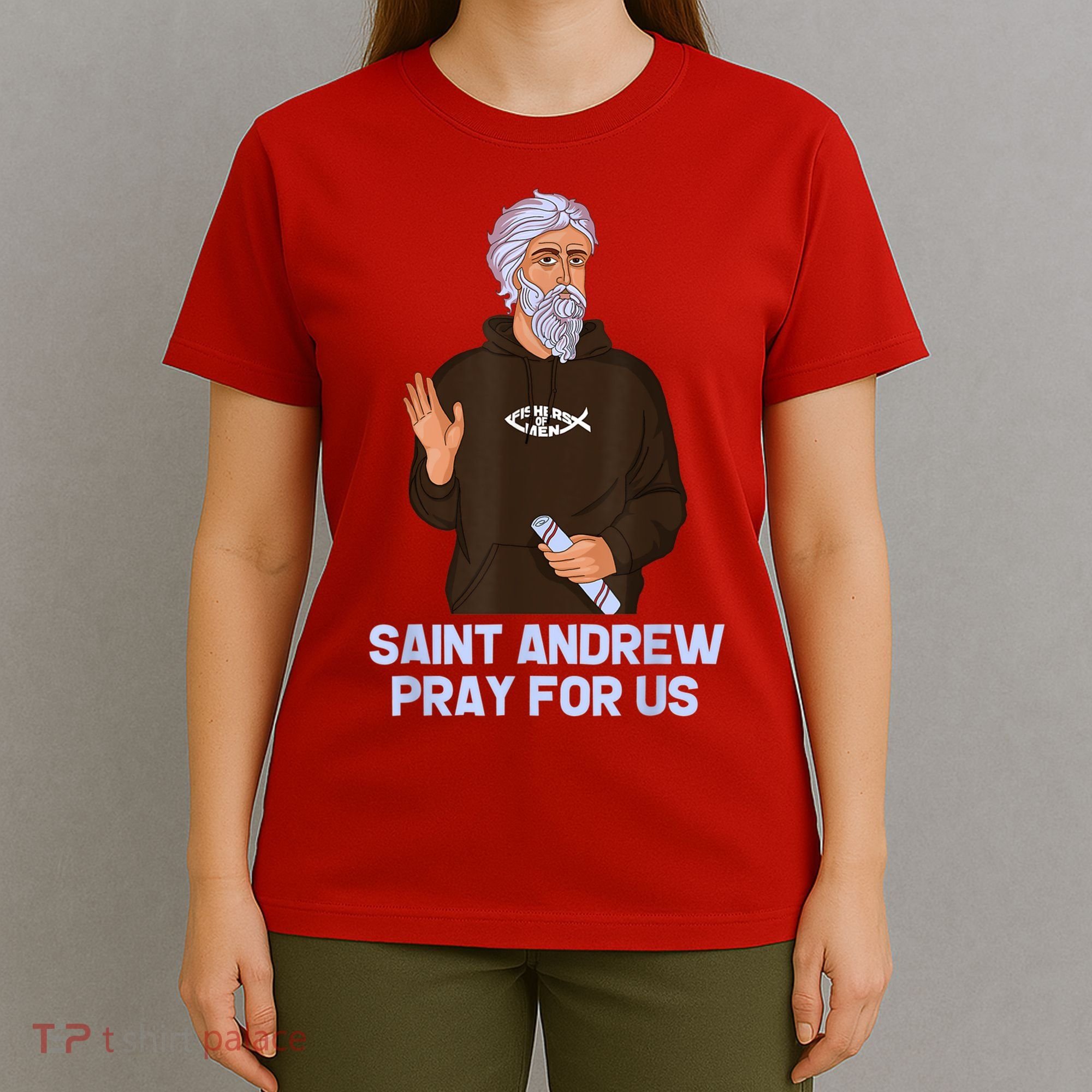 St Andrew Fishing Patron Saint Of Fisherman Catholic Saint T-Shirt