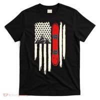 Snowboard American Flag Winter Sports Alpine Snowboarding TShirt T-Shirt thumb 0