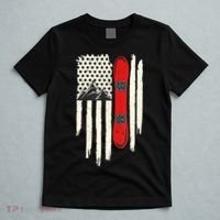 Snowboard American Flag Winter Sports Alpine Snowboarding TShirt T-Shirt thumb 5