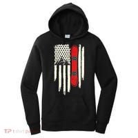 Snowboard American Flag Winter Sports Alpine Snowboarding TShirt Women's Hoodie thumb 0