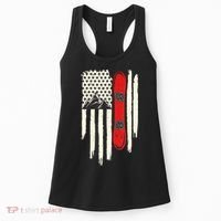 Snowboard American Flag Winter Sports Alpine Snowboarding TShirt Women's Tank Top thumb 0