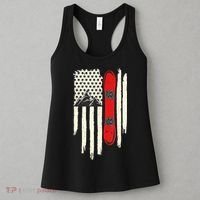 Snowboard American Flag Winter Sports Alpine Snowboarding TShirt Women's Tank Top thumb 3