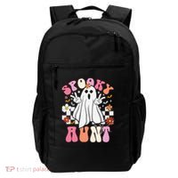 Spooky Aunt Floral Ghost Hippie Halloween Spooky Family Backpack thumb 0