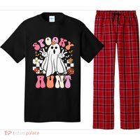 Spooky Aunt Floral Ghost Hippie Halloween Spooky Family Pajama Set thumb 0