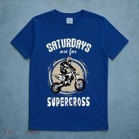 Saturdays Are For Supercross Dirtbike Funny Bike Gift Meaningful Gift T-Shirt thumb 5