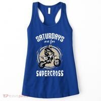 Saturdays Are For Supercross Dirtbike Funny Bike Gift Meaningful Gift Women's Tank Top thumb 0