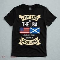 Scotland American Flag Usa Scottish Roots Gifts T-Shirt thumb 5