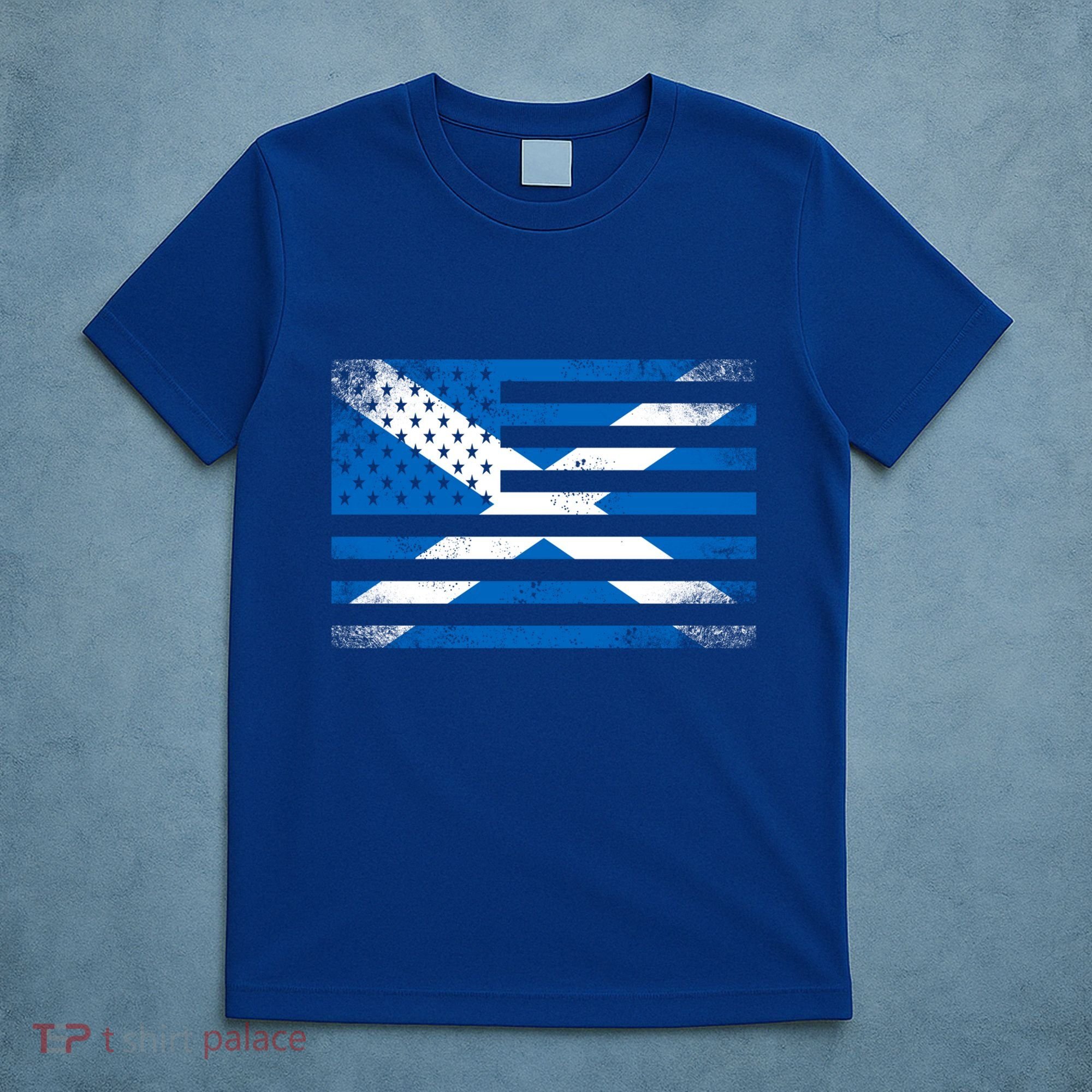 Scottish American Flag Proud Scotland Usa Cute Gift T-Shirt