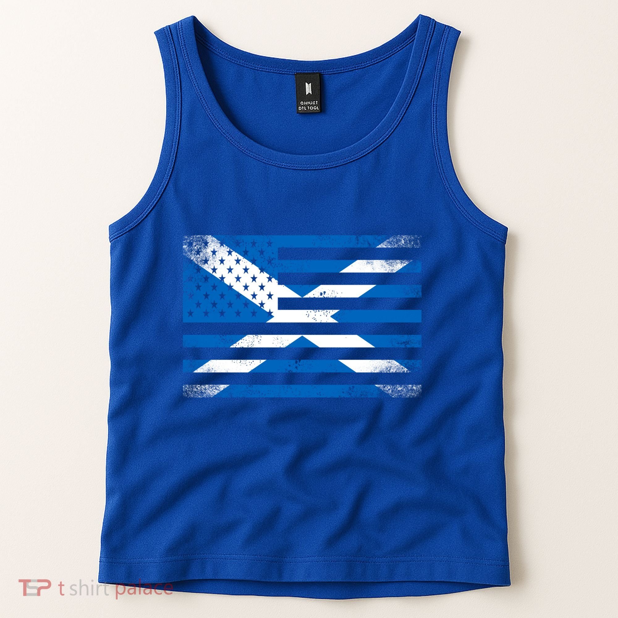 Scottish American Flag Proud Scotland Usa Cute Gift Tank Top