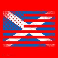 Scottish American Flag Proud Scotland Usa Cute Gift Santa Hat thumb 1