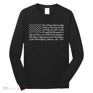Second Amendment Flag Long Sleeve Shirt