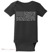 Second Amendment Flag Baby Bodysuit thumb 0